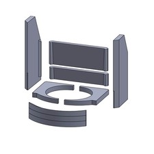 Rivestimento camera di combustione adatto per ABC 2012 B ** camino e stufa 7 ...