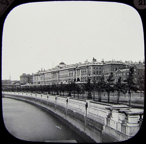 Glass magic lantern slide - glass,