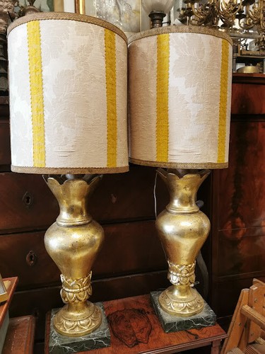 Coppia portapalme legno - coppia, oro