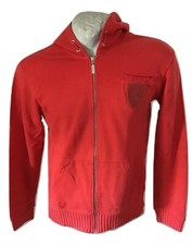 Felpa con cappuccio da uomo sportiva Ferrari Jumper Full zip Hoodie Casual Tg 44