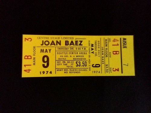 Biglietto concerto joan baez - joan,