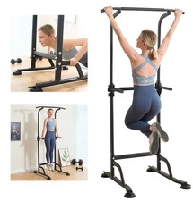Pull Up Bar Power Tower Dip Station Allenamento Regolabile Resistente per Palestra Casa