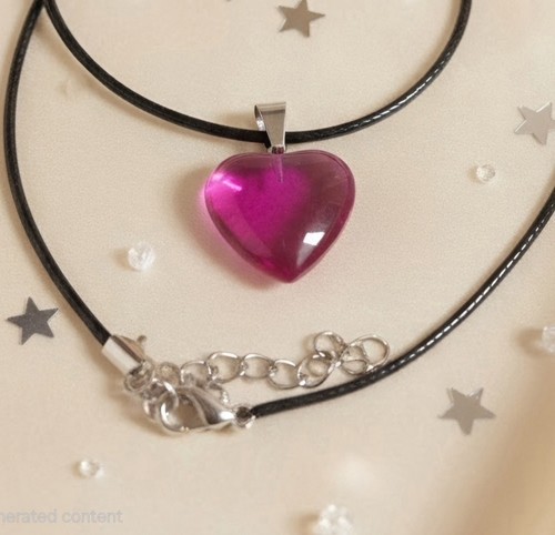 Collana con ciondolo - , cuore