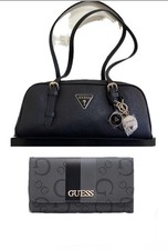 Nwt guess black dome satchel - guess,