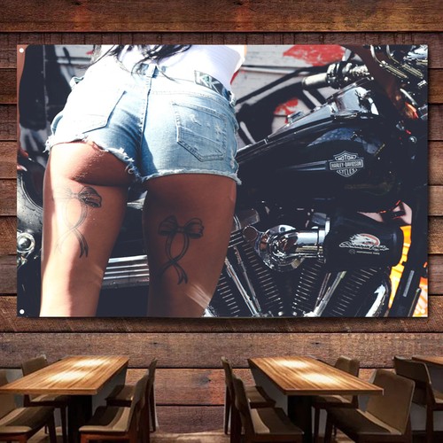 Bandiera motociclista sexy