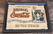 Quadro Vintage Specchio Coca Cola Pubblicità Originale
