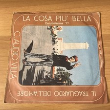 DISCO VINILE 45 GIRI LA COSA