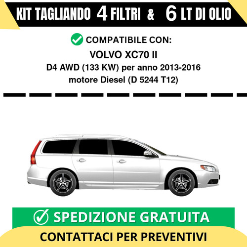 Tagliando per volvo xc70 d4 - per,
