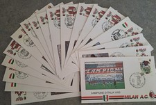 Italia FDC 1993 - Milan Campione d'Italia 1992/93 + 17 buste partite casalinghe