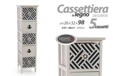 Cassettiera slim salvaspazio - cassettiera,