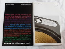 B&W Owner's Manual 600 Series