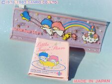 ? RARE VINTAGE 1983 SANRIO Little Twin Stars  Portacarte Card Holder + Astuccio