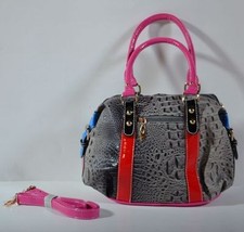 BORSA A MANO GRIGIO EFFETTO