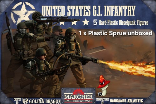 Stati uniti infantry marcher - stati,
