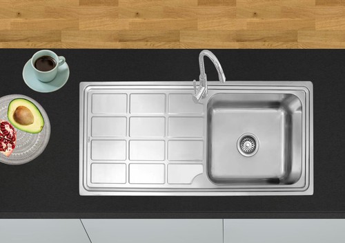 Lavello 100x46 acciaio inox - ,