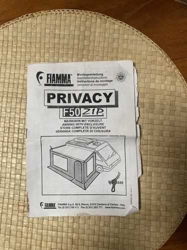 Fiamma privacy zip - fiamma,