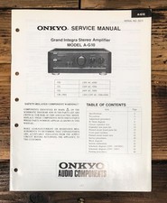 Onkyo A-G10 Amplificatore Manuale di servizio *Originale*