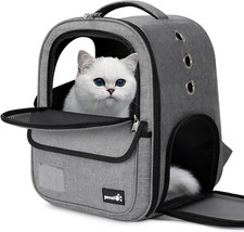 Zaino Trasportino per Cani E Gatti, Borsa Leggera Ed Elegante Con Tasche Portaog