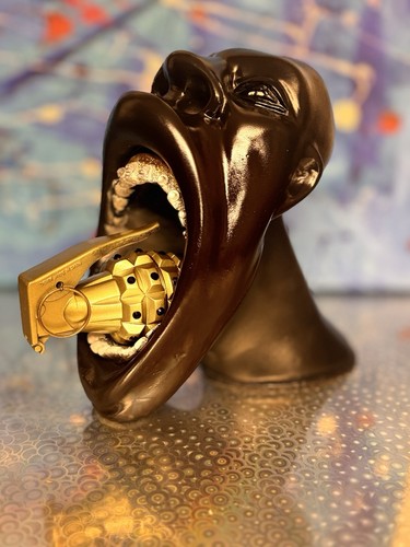 Scultura pop art testa - , anni