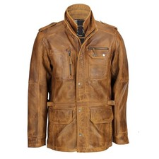 Cappotto militare uomo marrone