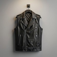Gilet da motociclista in vera