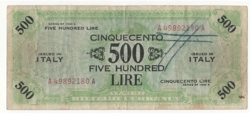 500 lire serie - lire,