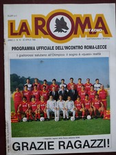 Rivista LA ROMA STADIO Programma AS Roma Lecce calcio Tancredi aprile 1986🐺💛❤️