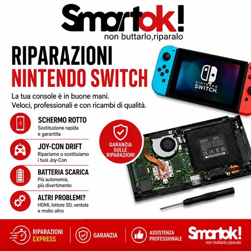 Servizio riparazione nintendo - servizio,