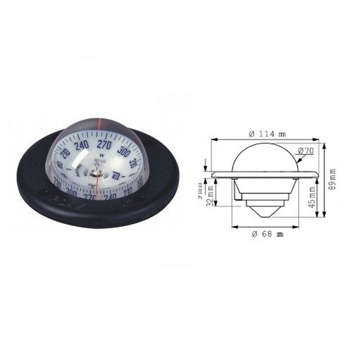 Bussola mini compass cornice - c,
