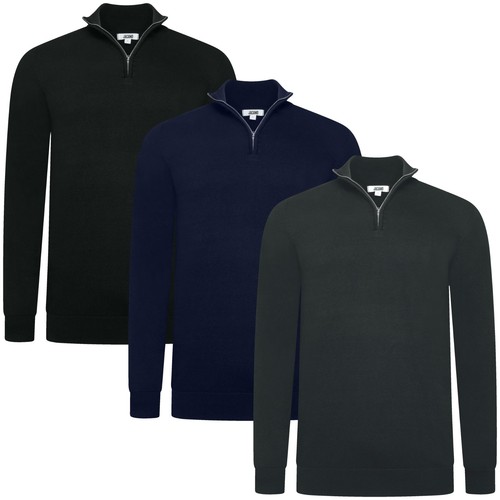 Felpa uomo mezza zip maglione