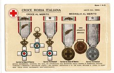 Croce Rossa Italia , Croce e medaglia al merito , card nuova , imperfezioni