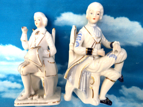 Coppia statuine antiquariato - coppia,