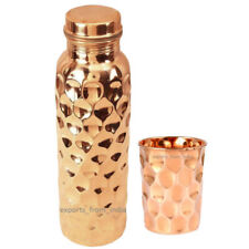 Bottiglia Acqua Rame 1000ML Taglio Diamantato Bottiglia Sottovuoto Bicchiere ...