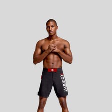 ADULT MMA SHORTS BLACK & RED