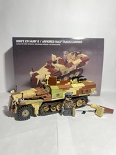 Lego Brickmania WW2 Mezza pista tedesca SDKFZ 251 AUSF D (con dettagli dipinti)