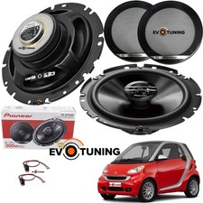 Kit 2 Casse Altoparlanti Pioneer TS-G1720F per Smart Fortwo 451 + griglie e cavi