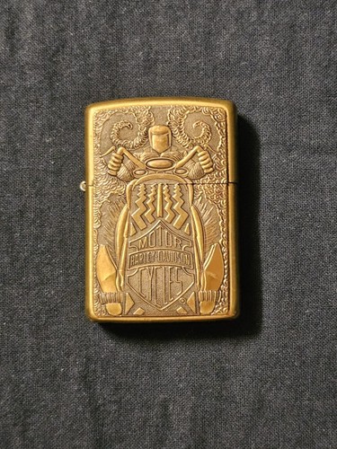 Vtg rare 1995 brass zippo - vtg,