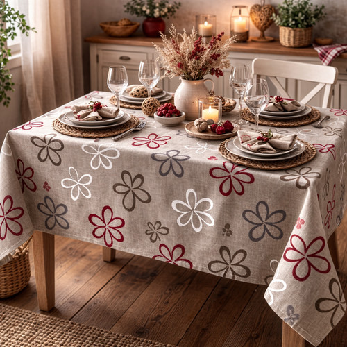 Welchome tovaglia fiori - -,