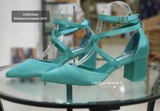 DECOLLETE VERDE CON TACCO