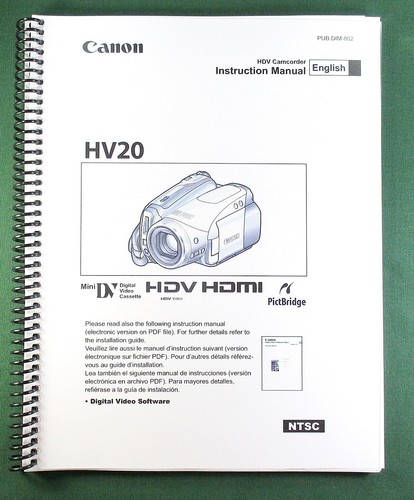 Canon vixia hv20 - canon,