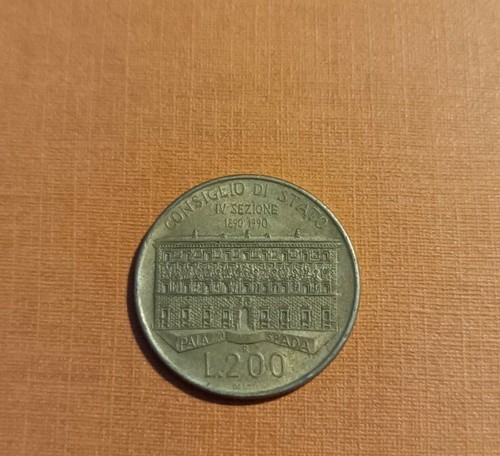 Moneta 200 lire - moneta,