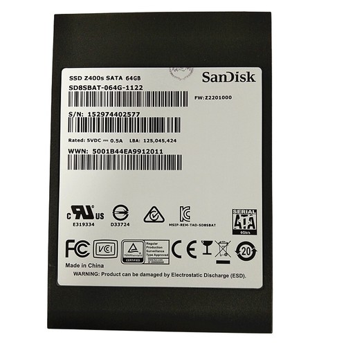 Sandisk ssd z400s gb - z400s, 64