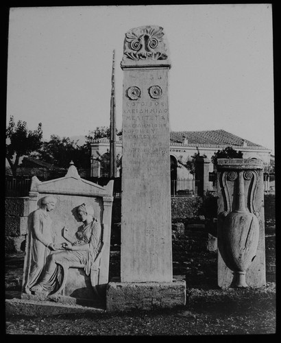 Street the tombs athens - the,