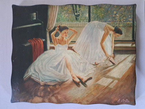 Ballerine dipinto mano su - dipinto, a
