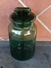 Antico Vaso Farmacia O Bottega In Vetro Verde Con Difetti Vedi Descrizione 