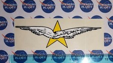 ADESIVO STICKER VINTAGE AUTOCOLLANT SILVER STAR BMX TEAM ANNI '80 