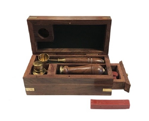 Kit cera sigillo - lettera, con