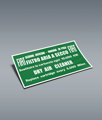 Adesivo filtro aria secco - adesivo, a