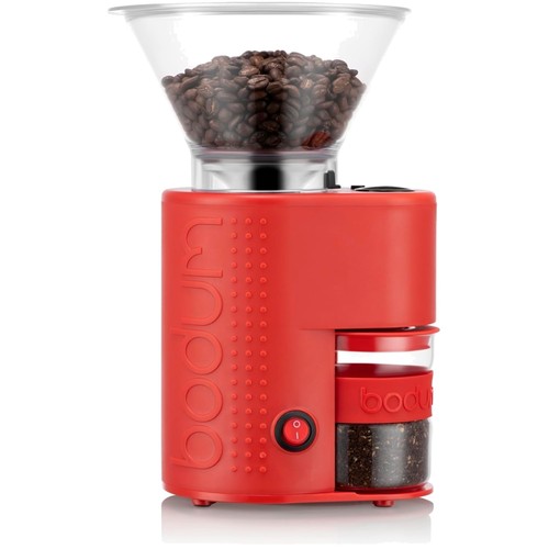 Elegante macinacaffè rosso - macinacaffè,