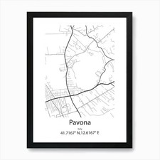 Pavona,Italia Mappa